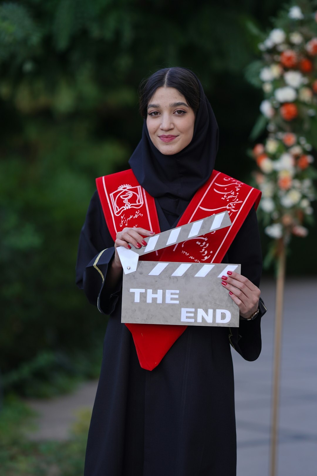 Turkish female TV producer graduate portrait